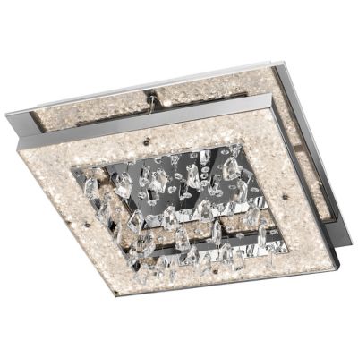 Crushed Ice Square Flushmount by Elan Lighting - Starlight Lighting USA and Canada